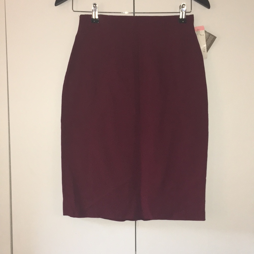 Burgundy skirt